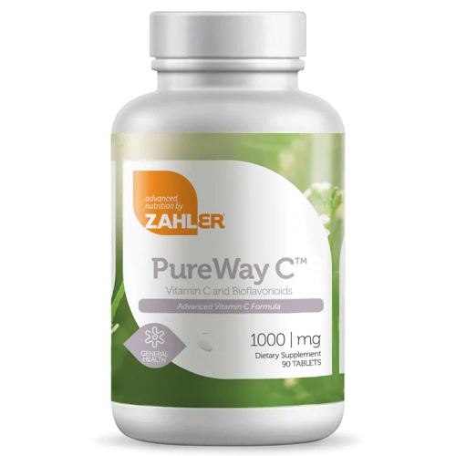 Zahler PureWay C™ Vitamin C and Bioflavonoids -- 1000 mg - 90 Tablets