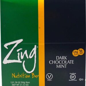Zing Bars Vitality Bar Dark Chocolate Mint -- 12 Bars