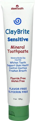 Comprar Zion Health ClayBrite Sensitive Mineral Toothpaste Flavor Free -- 4 oz