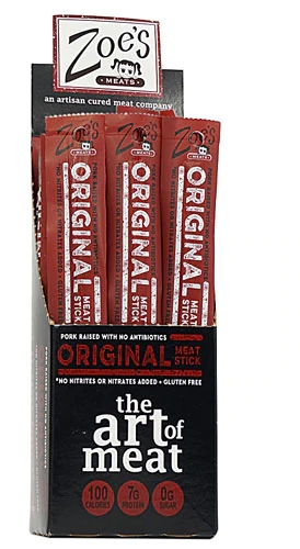 Zoe's Meats The Art of Meat Stick Gluten Free Original -- 24 - 1 oz Sticks