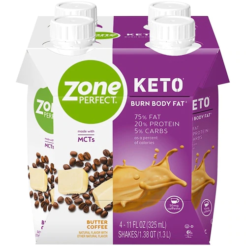 Comprar Zone Perfect Keto Ready-To-Drink Shake Butter Coffee -- 11 fl oz Each / Pack of 4