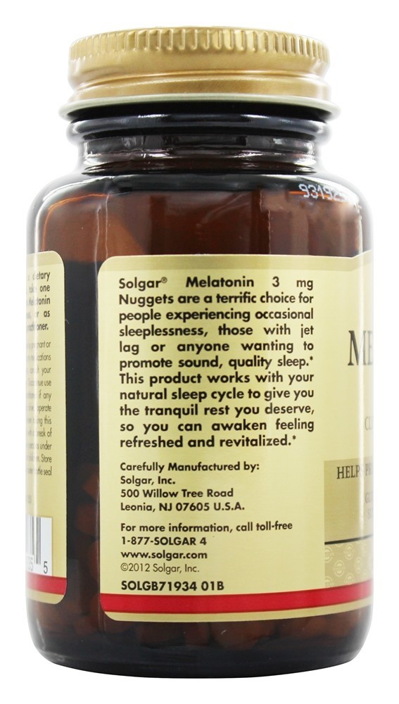 Comprar Melatonina 3 mg. - 120 Pepita (s) Solgar - Imagem 4