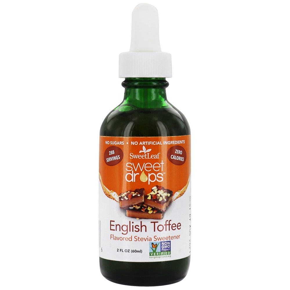 Comprar Caramelo inglês de Stevia líquido das gotas doces - 2 fl. oz. SweetLeaf
