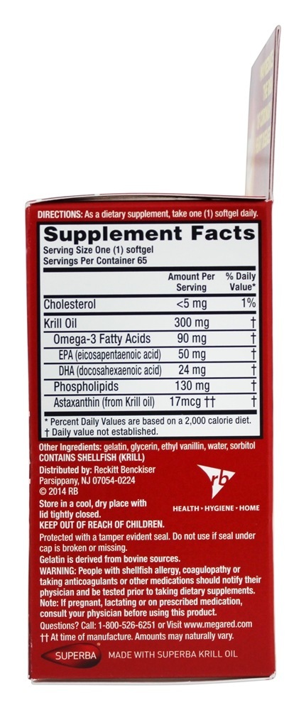 Comprar Mega Vermelho Omega - 3 Óleo de Krill 300 mg. - 60 Softgels Schiff - Imagem 2