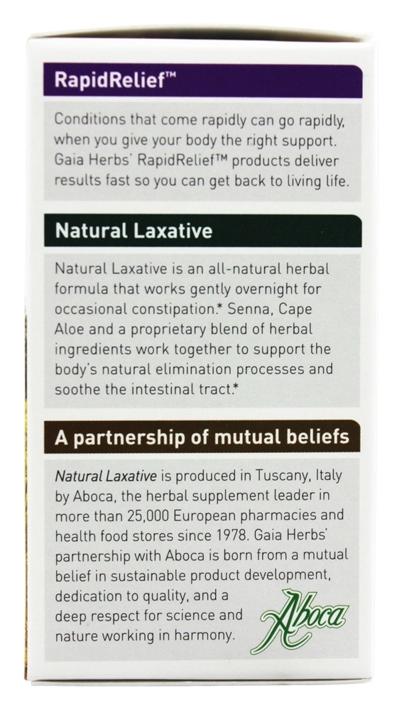 Comprar Laxante Natural RapidRelief - 90 Tablet (s) Gaia Herbs - Imagem 4