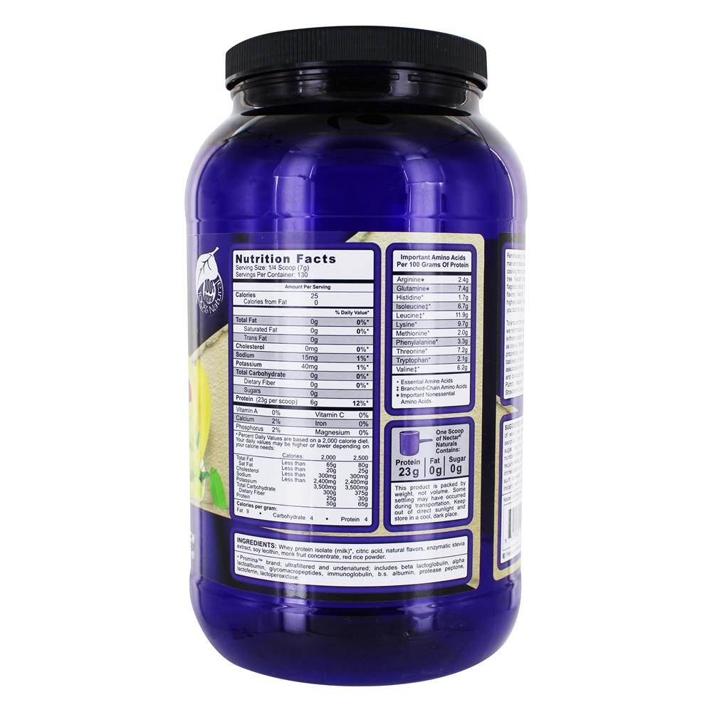 Comprar Néctar Naturals Soro de leite coalhado Proteína Isolar Natural Fruto Soco - 32 oz. Syntrax - Imagem 2