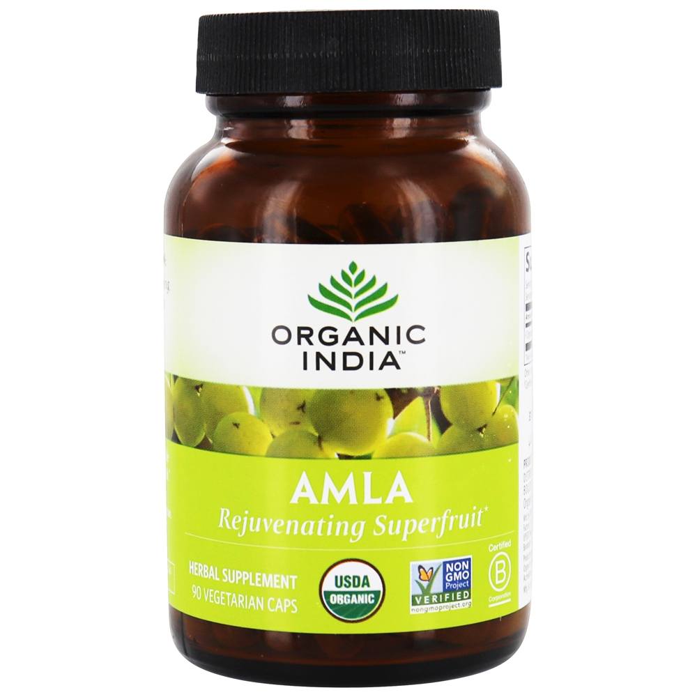 Comprar Superfruta Rejuvenescedora Amla Orgânica - Cápsulas vegetarianas 90 Organic India