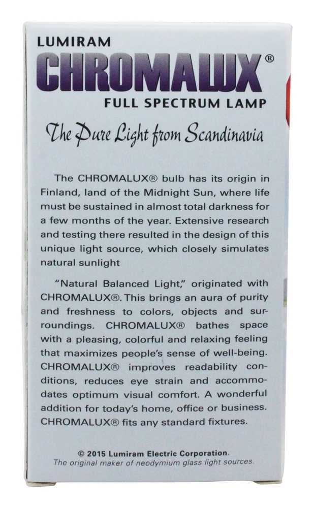 Comprar Lâmpada Fosco Chromalux A19 60W Completa Spectrum Lâmpada Lumiram - Imagem 3