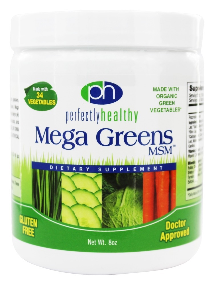 Comprar Mega Greens Plus MSM - 8 oz. Perfectly Healthy