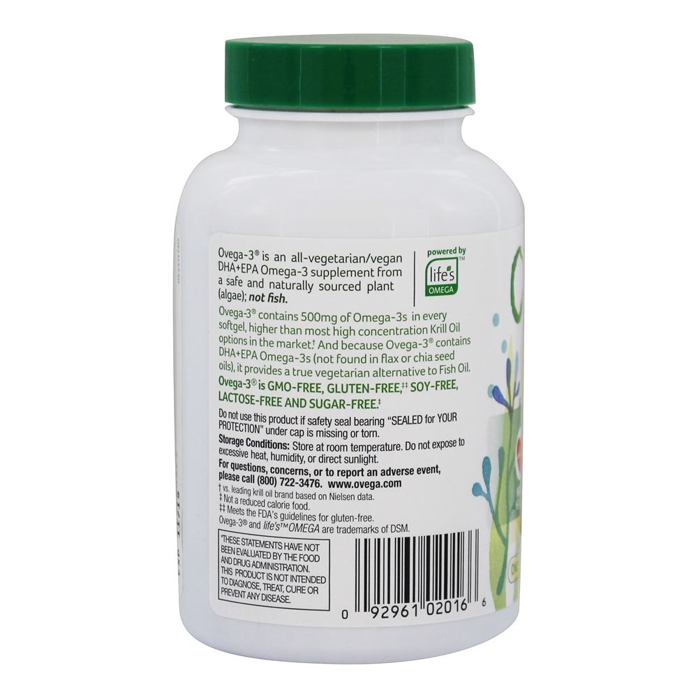 Comprar Omega-3 DHA + EPA 500 mg. - 60 Cápsulas Vegetarianas Ovega-3 - Imagem 3