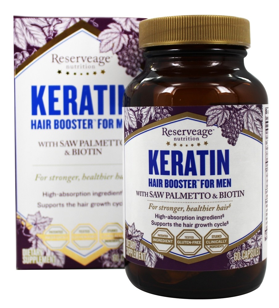 Comprar Reforço de Queratina para Homens - Cápsulas vegetarianas 60 Reserveage Nutrition