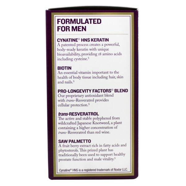 Comprar Reforço de Queratina para Homens - Cápsulas vegetarianas 60 Reserveage Nutrition - Imagem 4