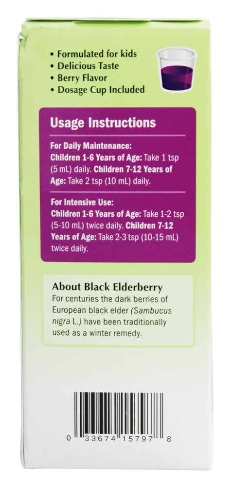 Comprar Sambucus Orgânico para Crianças Sabugueiro Xarope - 4 fl. oz. Nature's Way - Imagem 3