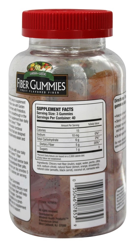 Comprar Gummies De Fibra De Frutas Multi Aromatizado - 120 Gummies Garden Greens - Imagem 2