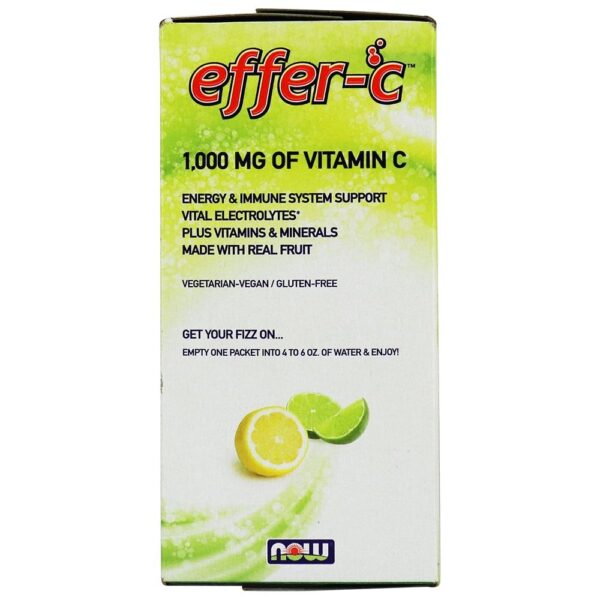 Comprar Effer-C Effervescent Drink Mix Limão-Lima - 30 Pacotes (s) NOW Foods - Imagem 5