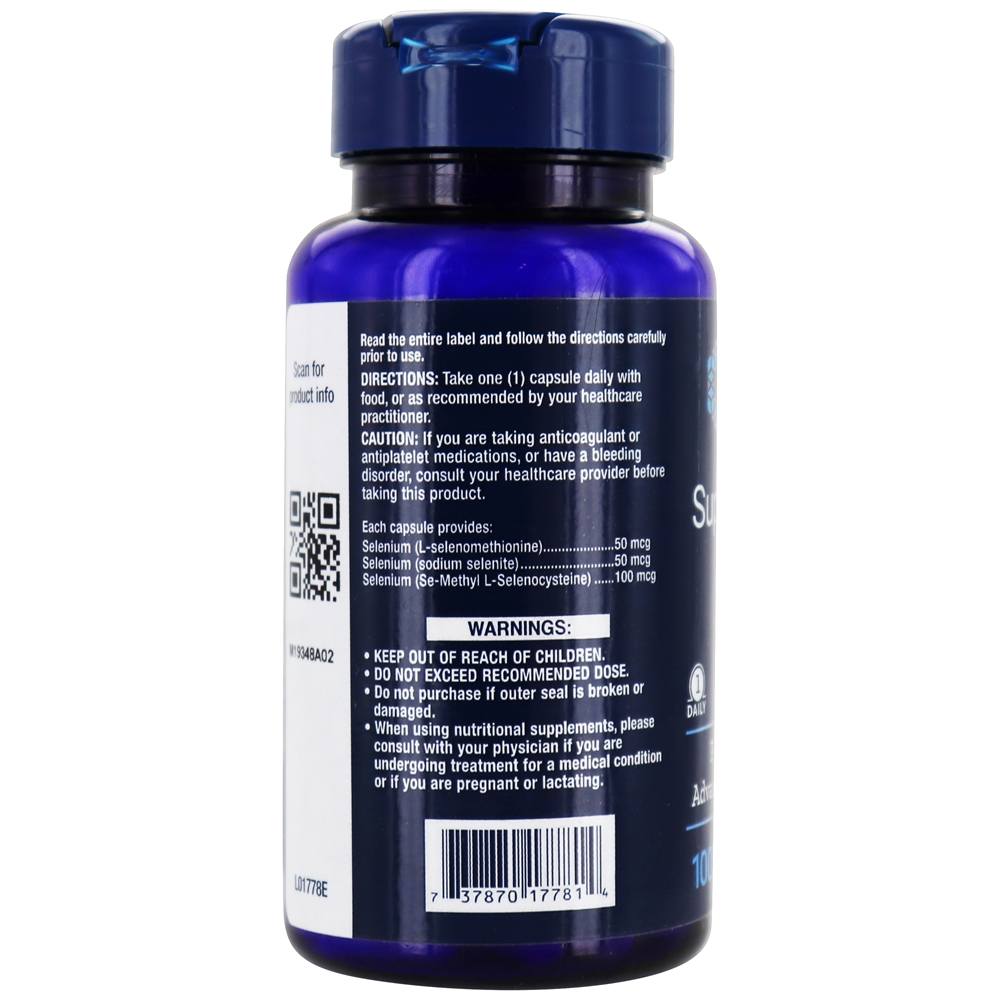 Comprar Super Selênio Complexo 200 mg com Vitamina E - Cápsulas vegetarianas 100 Life Extension - Imagem 3