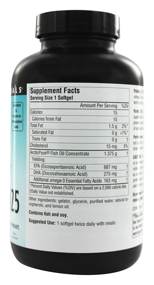 Comprar ArcticPure Omega-3 de Óleo de Peixe 1125 mg. - 120 Softgels Source Naturals - Imagem 2