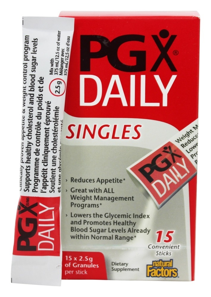 Comprar Singles diários PGX - 15 x 2.5 g Pacotes Natural Factors
