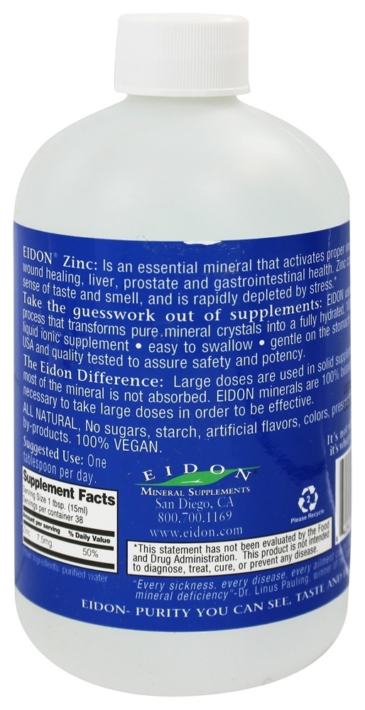 Comprar Líquido de zinco - 18 oz. Eidon Ionic Minerals - Imagem 2