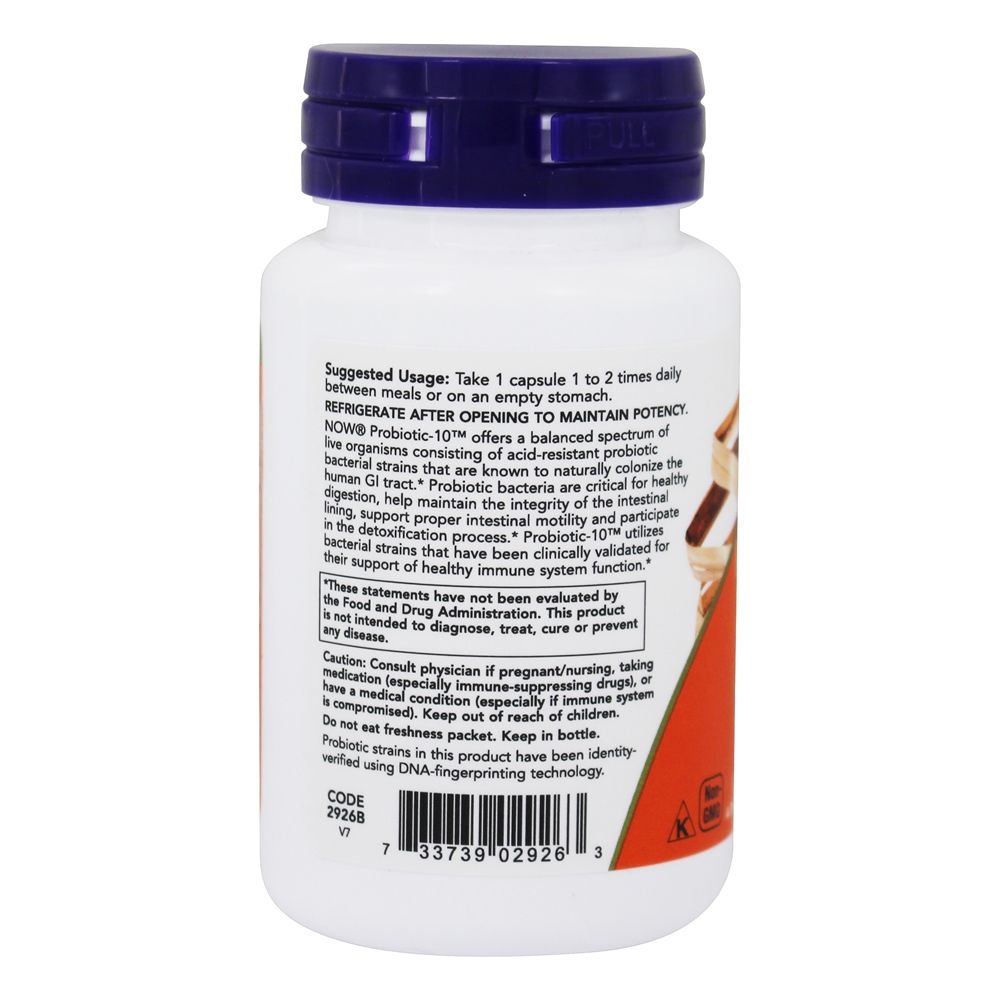 Comprar Probiótico-10 25 Bilhões de UFC - Cápsulas NOW Foods 50 NOW Foods - Imagem 3