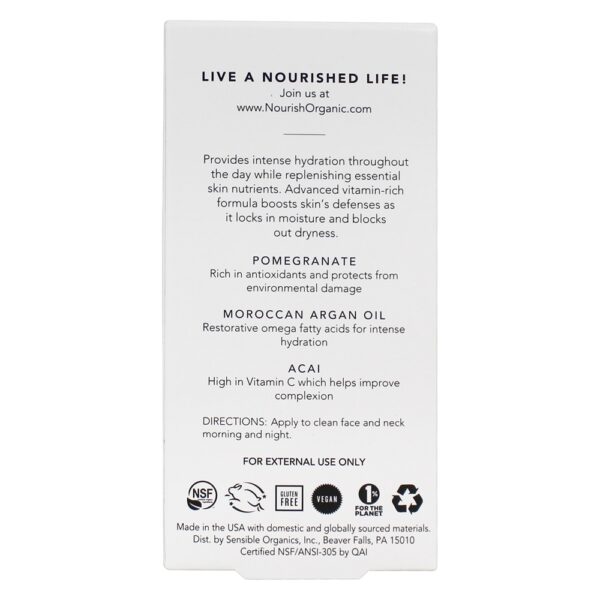 Comprar Creme Facial Orgânico Ultra-Hidratante Argan + Romã - 1.7 fl. oz. Nourish - Imagem 5