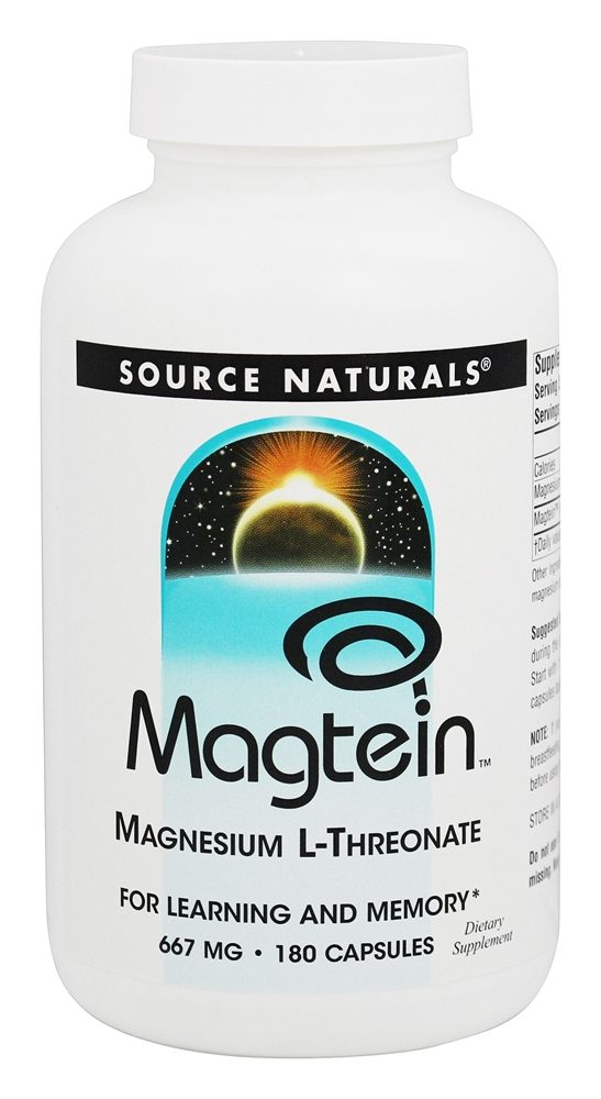 Comprar Magtein Magnésio L-Treonato 667 mg. - Cápsulas 180 Source Naturals