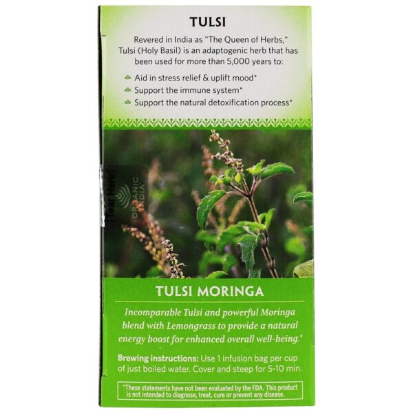 Comprar Chá De Moringa De Tulsi - 18 Saquinhos de Chá Organic India - Imagem 4
