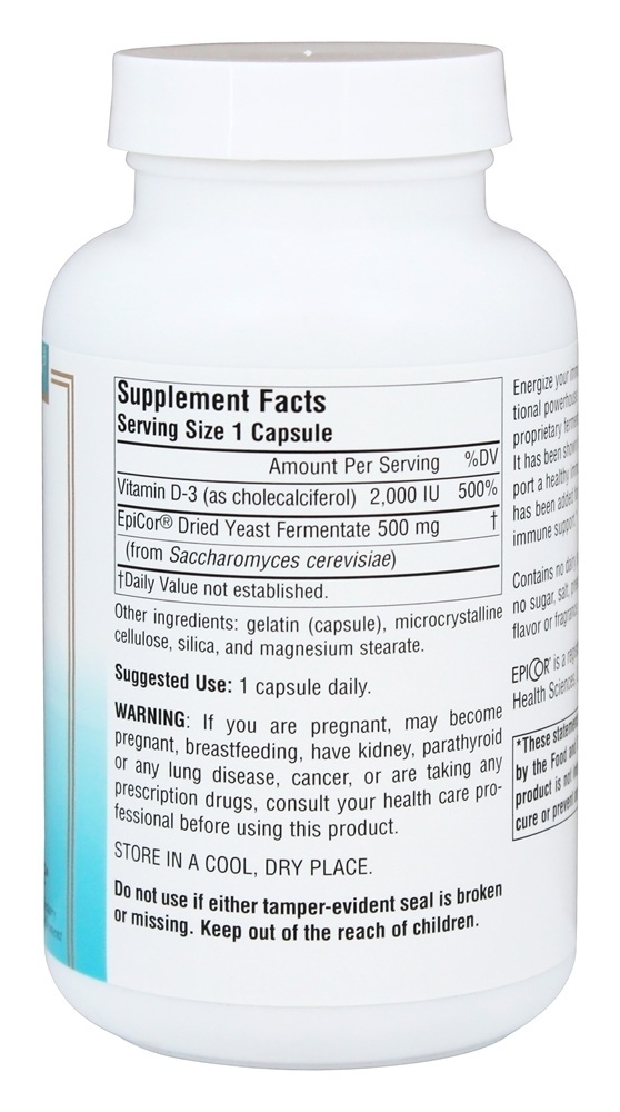 Comprar Wellness EpiCor com Vitamina D3 500 mg. - Cápsulas 120 Source Naturals - Imagem 2