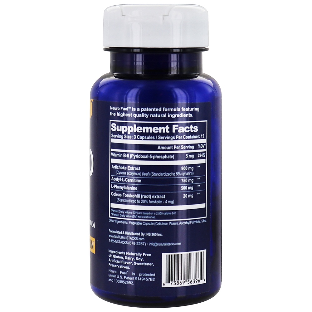 Comprar Neuro Combustível para um cérebro melhor - 45 Cápsulas vegetarianas (anteriormente fórmula CILTEP) Natural Stacks - Imagem 2