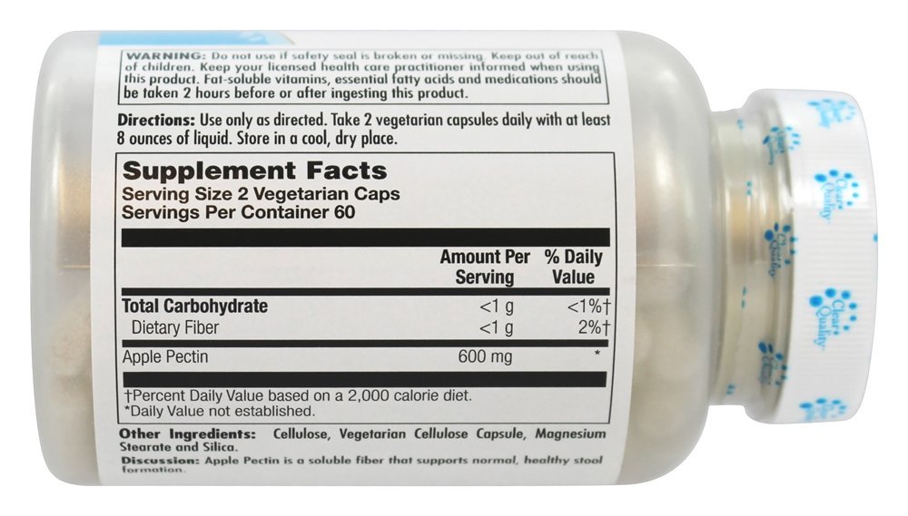 Comprar Pectina da Apple 600 mg. - Cápsulas vegetarianas 120 Kal - Imagem 2