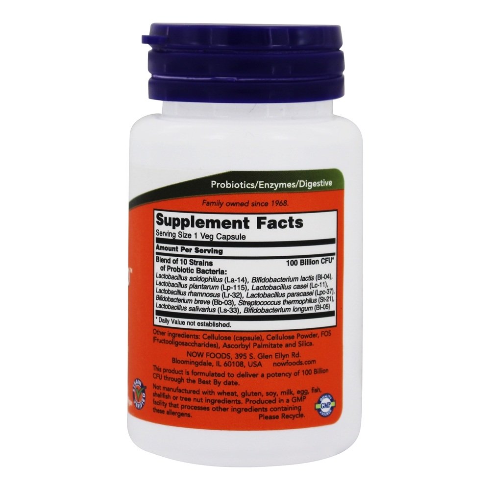 Comprar Probiótico-10 100 Bilhões de UFC - 30 Cápsula (s) vegetal (s) NOW Foods - Imagem 2