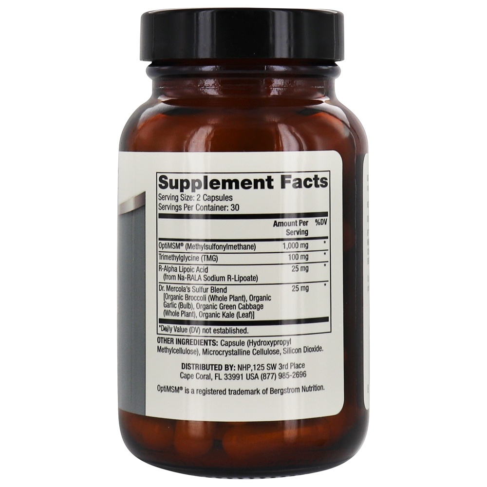 Comprar HSH com complexo de enxofre - Cápsulas 60 Dr. Mercola - Imagem 2