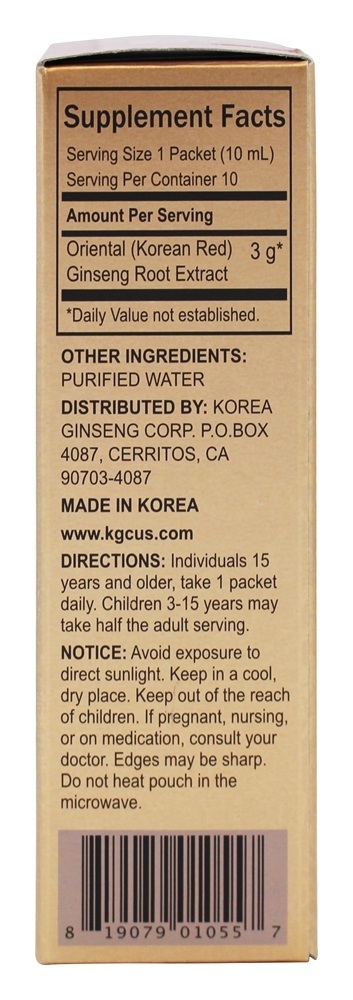 Comprar Extrato de Ginseng Vermelho Coreano Toda vez - 10 Pacotes (s) Korea Ginseng Corp - Imagem 2