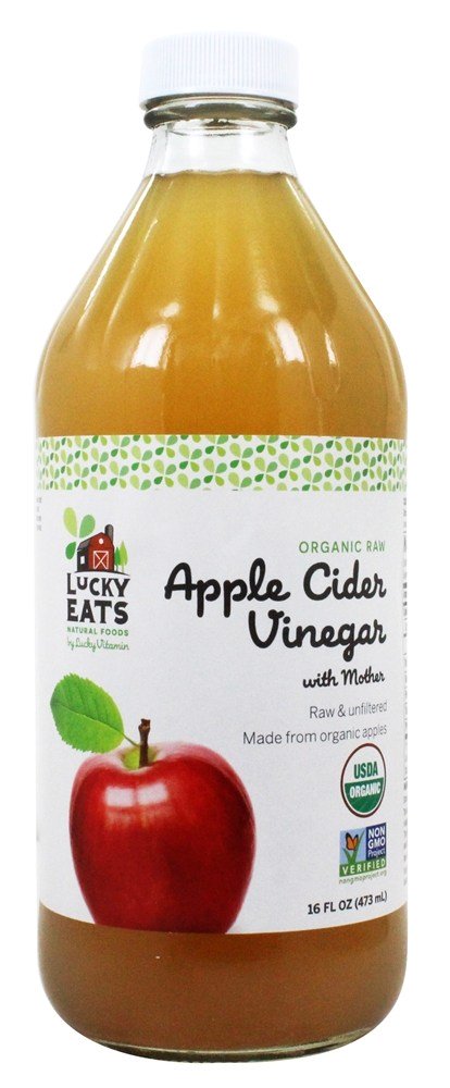 Comprar Vinagre de maçã cru orgânico com mãe por LuckyVitamin - 16 fl. oz. LuckyEats