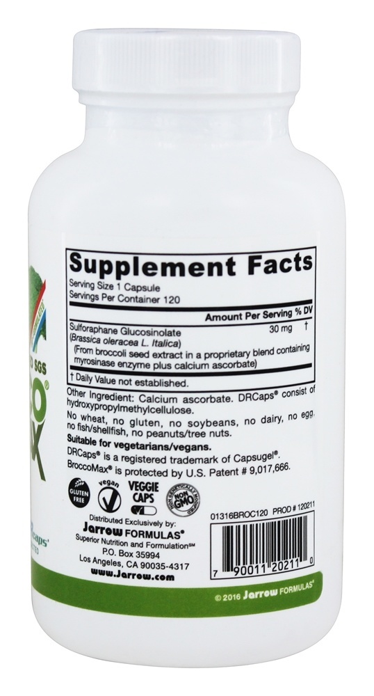 Comprar BroccoMax - Cápsulas vegetarianas 120 Jarrow Formulas - Imagem 2