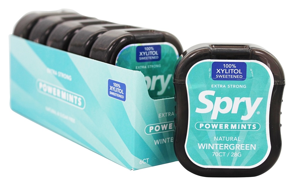 Comprar Spry Extra Forte Xilitol Poder Hortelã Caixa Wintergreen - 6 Pacote (s) Xlear