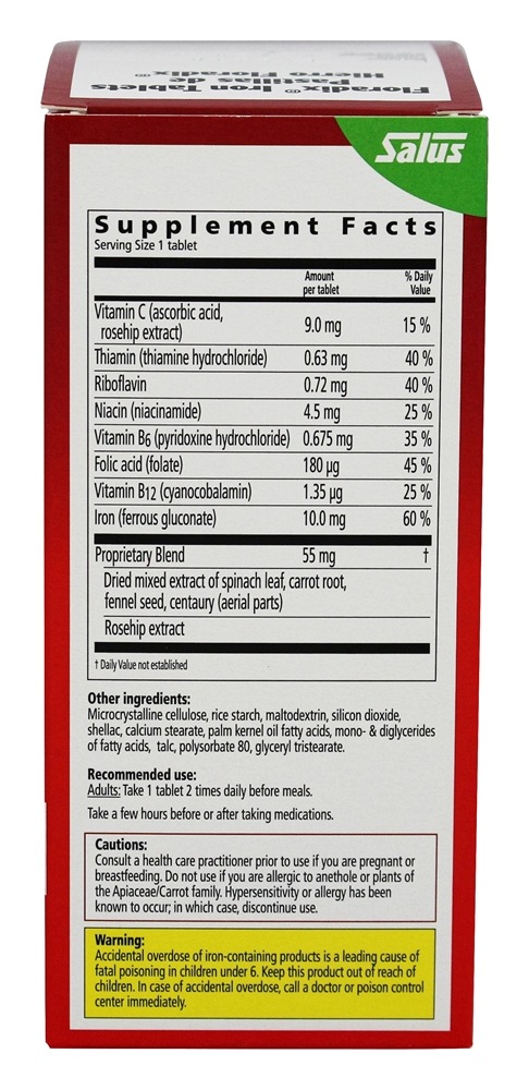 Comprar Floradix Comprimidos de Ferro - 120 Tablets Flora - Imagem 2