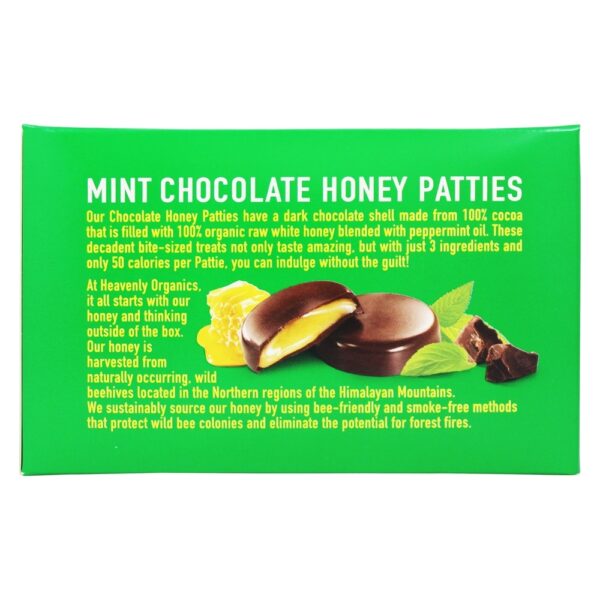 Comprar Caixa de rissóis de mel de chocolate menta - 16 Contagem Heavenly Organics - Imagem 4