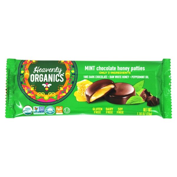 Comprar Caixa de rissóis de mel de chocolate menta - 16 Contagem Heavenly Organics - Imagem 5