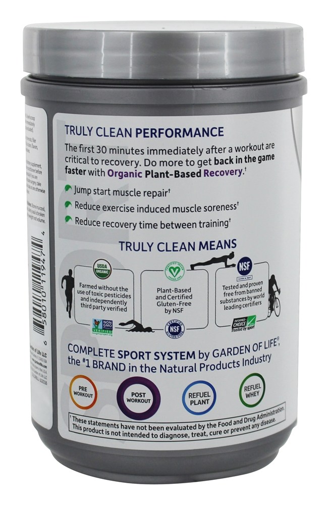 Comprar Recuperação Orgânica à Base de Plantas Blackberry Lemonade - 15.7 oz. Garden of Life - Imagem 3
