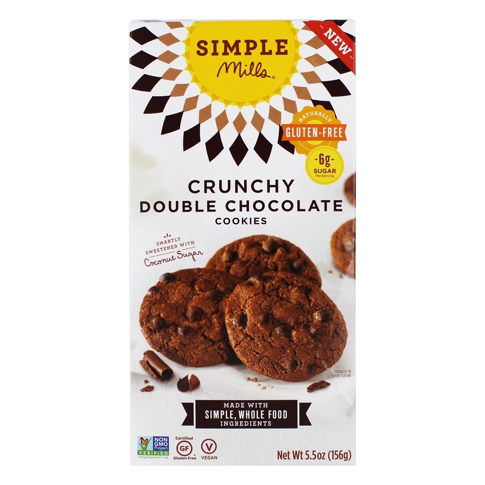 Comprar Biscoitos Crocantes Naturalmente Sem Glúten Double Chocolate - 5.5 oz. Simple Mills