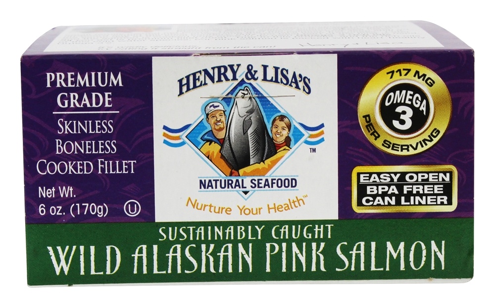 Comprar Salmão Rosa de Alasca Selvagem Premium - 6 oz. Henry & Lisa's Natural Seafood