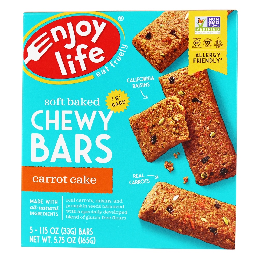 Comprar Barras mastigáveis sem glúten e sem alergias - 5 Barras Enjoy Life Foods
