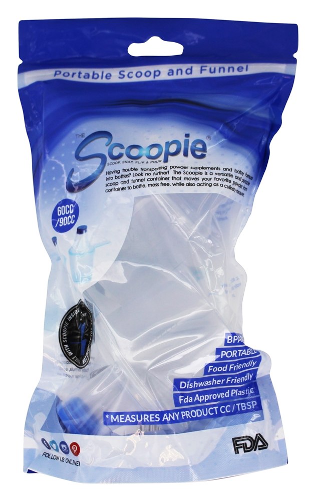 Comprar Portable Scoop & Funnel 60cc / 90cc Clear - Pacote 2 The Scoopie