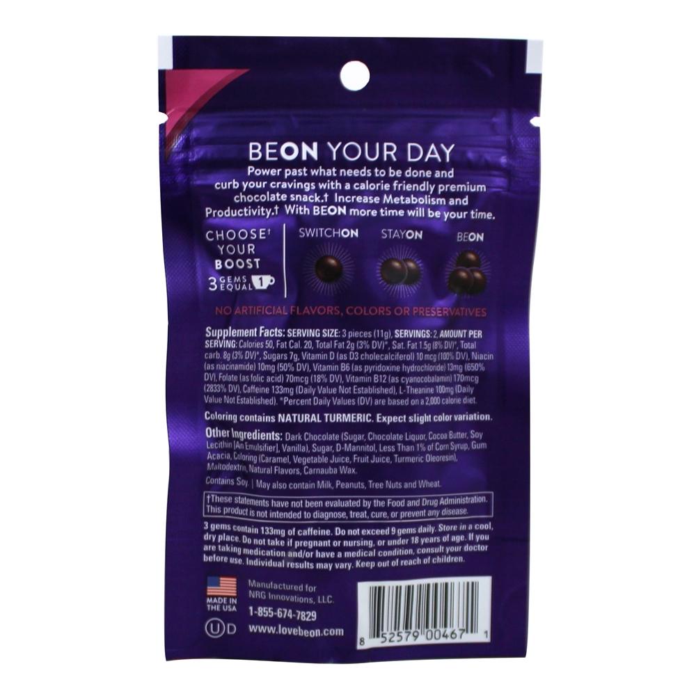 Comprar Energems Energia Gemas Baga Escuro Chocolate - 6 Peça (s) BeOn - Imagem 2