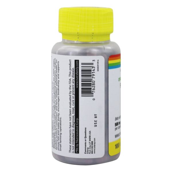 Comprar Raiz inteira de beterraba fermentada crescida organicamente 500 mg. - 100 Cápsula (s) vegetal (s) Solaray - Imagem 4