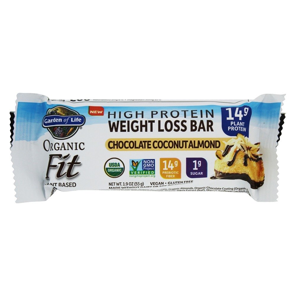Comprar Orgânico Caber Alto Proteína Peso Perda Bar Chocolate Coco Amêndoa - 1.9 oz. Garden of Life