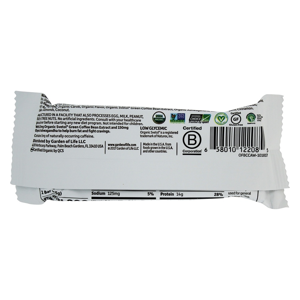 Comprar Orgânico Caber Alto Proteína Peso Perda Bar Chocolate Coco Amêndoa - 1.9 oz. Garden of Life - Imagem 3