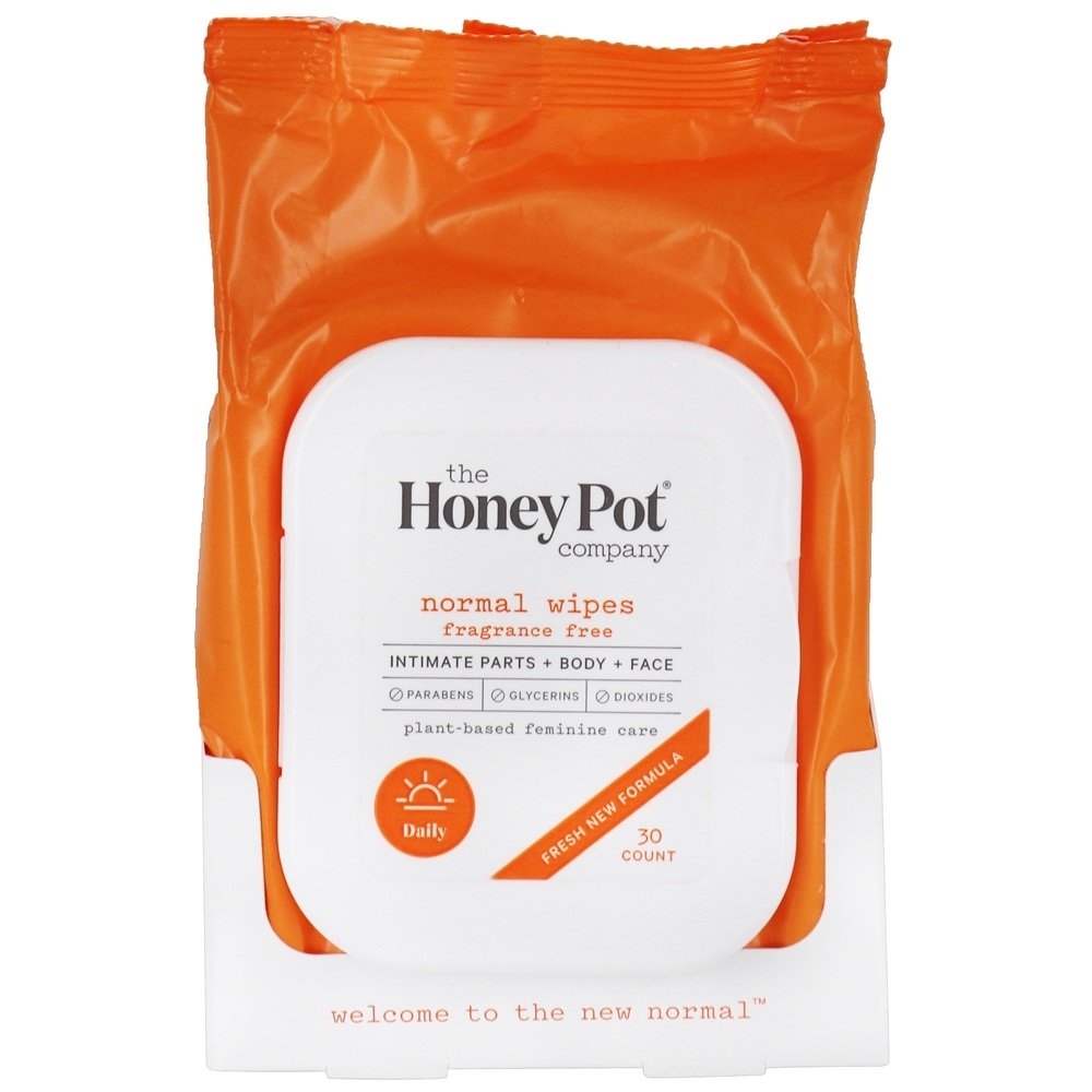Comprar Toalhetes normais para peças íntimas + corpo + rosto - 30 Limpe (s) The Honey Pot Company