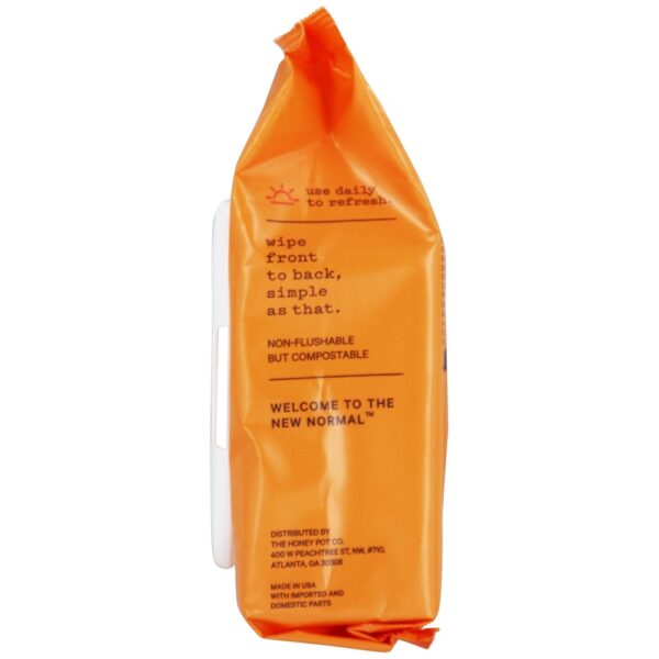Comprar Toalhetes normais para peças íntimas + corpo + rosto - 30 Limpe (s) The Honey Pot Company - Imagem 5